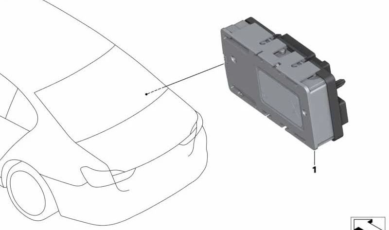 Unidad de control eléctrico OEM 61355A647E1 para BMW G05, G18, F95, G06, F96, I20. Original BMW.