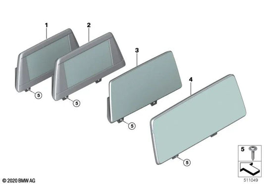 Central Information Display for BMW 5 Series F90, G30, G30N, G31, G38, 6 Series G32 (OEM 65505A3E579). Original BMW.