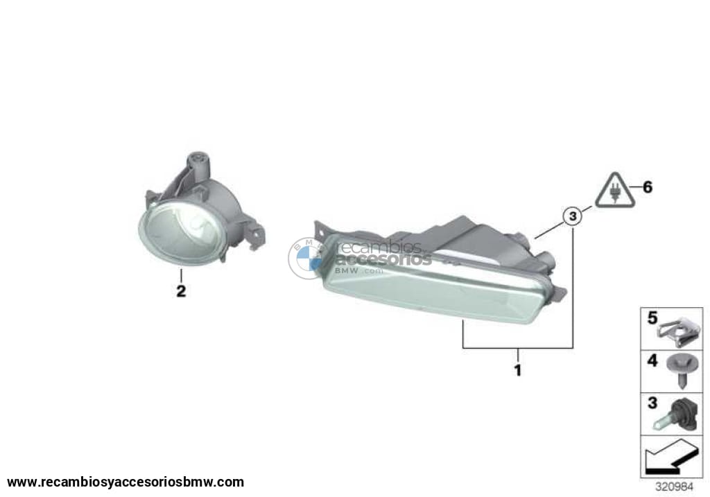 Faro Antiniebla Para Bmw E82 E88 . Original Bmw. Recambios