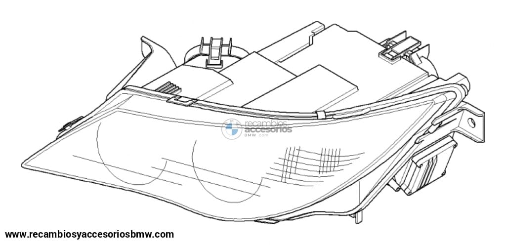 Faro Bi-Xenon Akl . Para Bmw E63 E64. Original Recambios