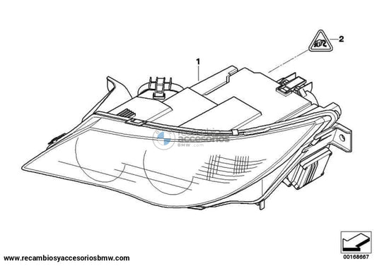 Faro Bi-Xenon Para Bmw E63 E64. Original Recambios