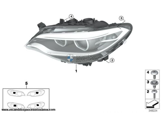 Faro Bi-Xenon Para Bmw F22 F23 F87. Original Recambios