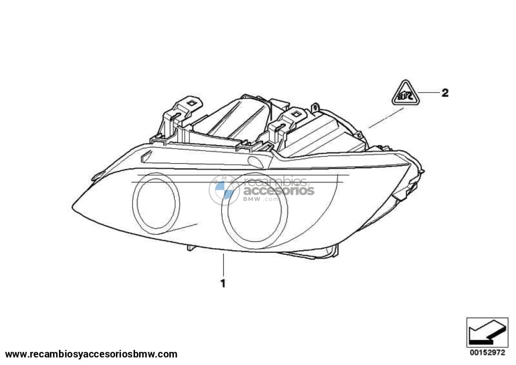 Faro Delantero Ahl Luz Xenon Para Bmw E90 E92 E93 . Original Bmw. Recambios