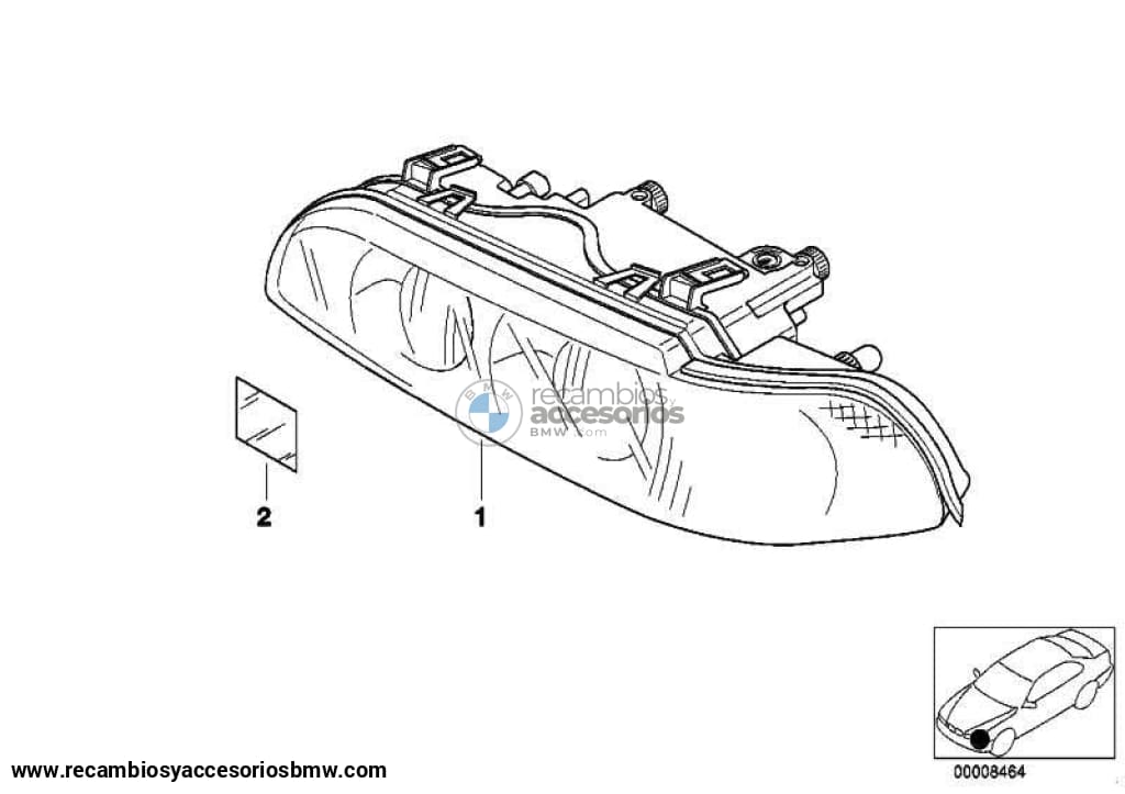 Faro Delantero Xenon Para Bmw E39. Original De Recambios