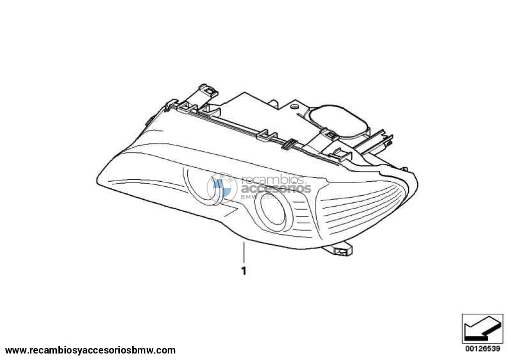 Faro Intermitente Blanco Para Bmw E46 Serie 3 . Original Recambios