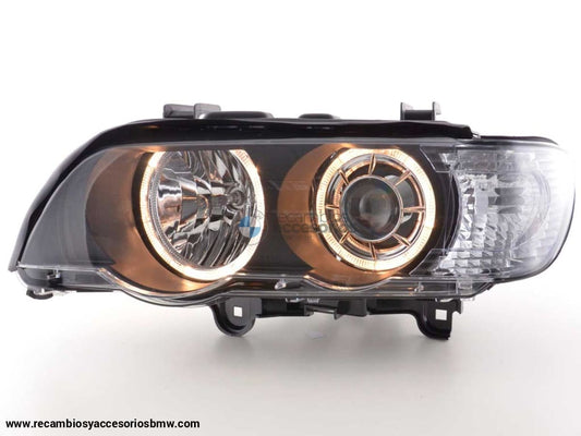 Faro Ojo De Angel Bmw X5 E53 00-03 Negro Lights > Headlights