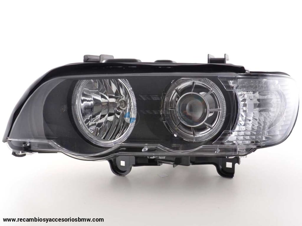 Faro Ojo De Angel Bmw X5 E53 00-03 Negro Lights > Headlights