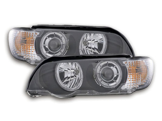 Faro Ojo De Angel Bmw X5 E53 Negro Lights > Headlights