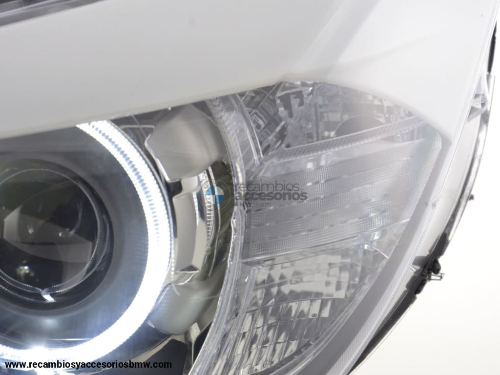 Faros Angel Eyes Led Bmw X1 E84 09-12 Negro Lights > Headlights