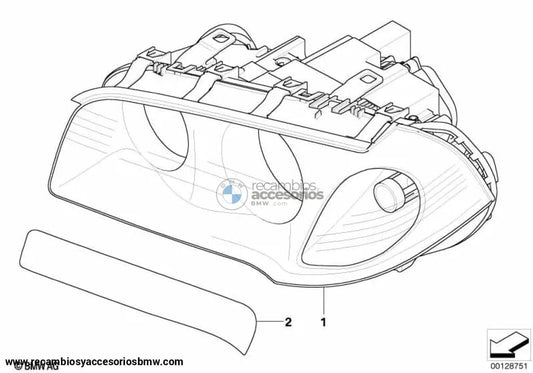 Faros Bi - Xenón Izquierdo/Derecho Para Bmw E83. Original Recambios