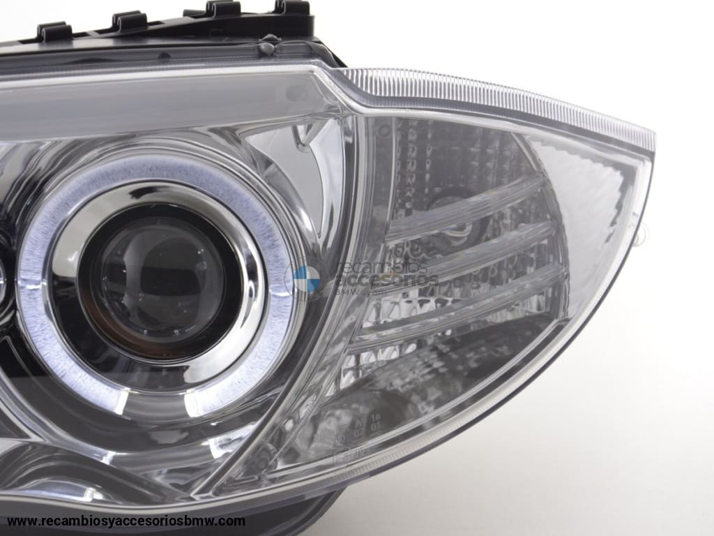 Juego De Faros Delanteros Bmw Serie 1 Tipo E87 / E81 04- Cromo Lights > Headlights