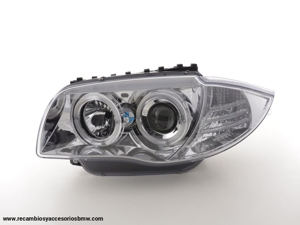 Juego De Faros Delanteros Bmw Serie 1 Tipo E87 / E81 04- Cromo Lights > Headlights