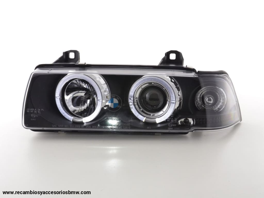 Juego De Faros Delanteros Bmw Serie 3 Limo Tipo E36 92-98 Negro Lights > Headlights