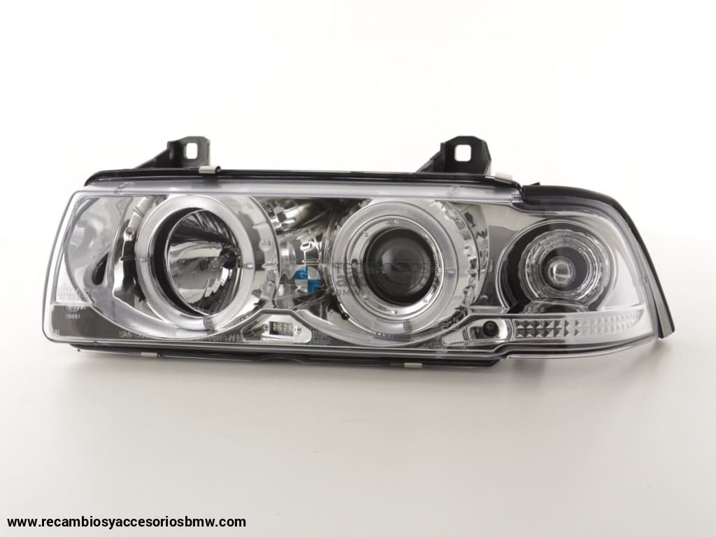 Juego De Faros Delanteros Bmw Serie 3 Coupé Tipo E36 92-98 Cromado Lights > Headlights