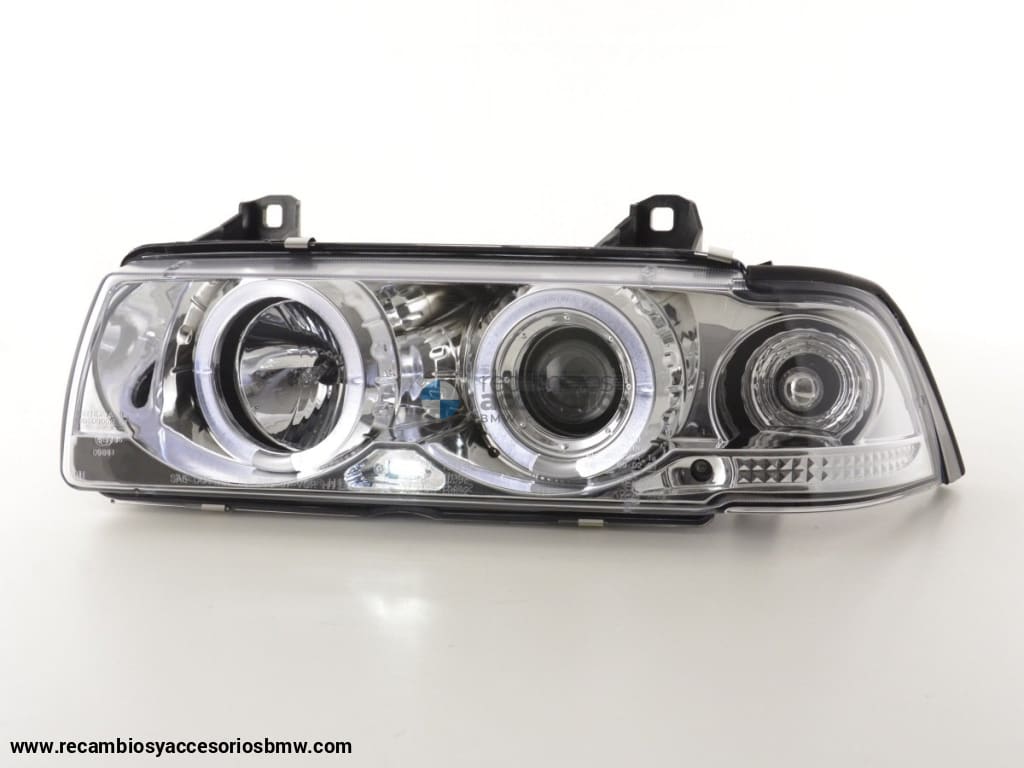 Juego De Faros Delanteros Bmw Serie 3 Coupé Tipo E36 92-98 Cromado Lights > Headlights