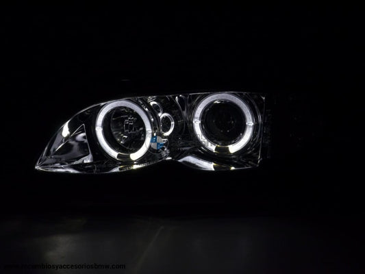 Juego De Faros Delanteros Bmw 3-Series E46 Limo / Touring 02-05 Cromado Lights > Headlights