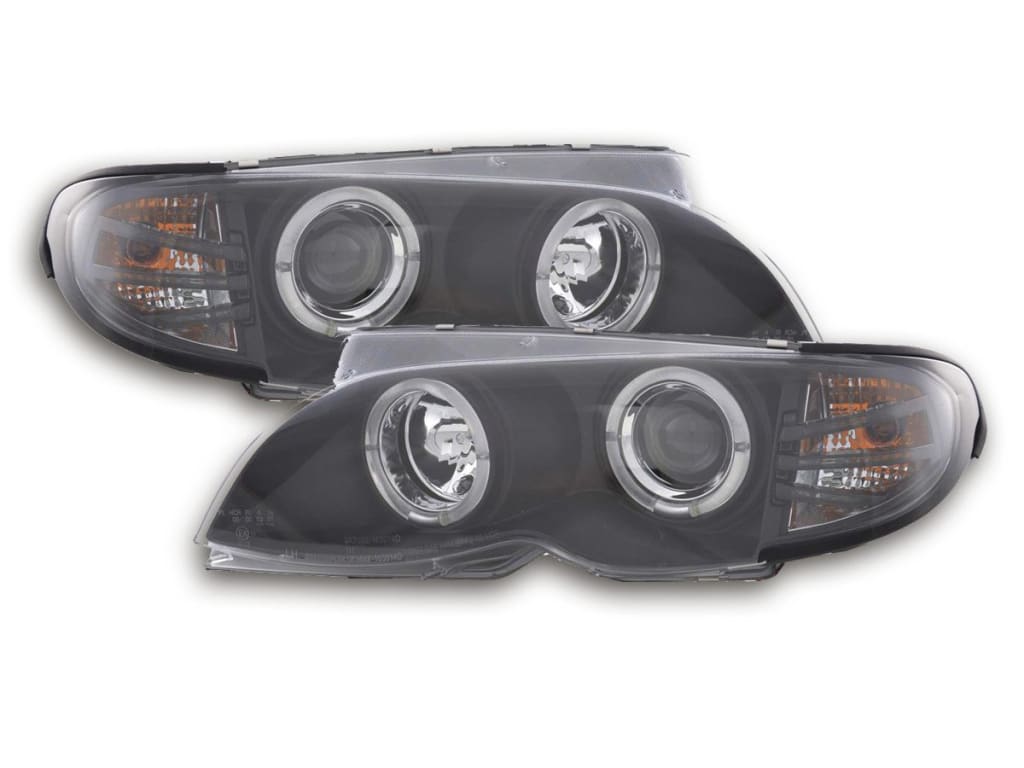 Juego De Faros Delanteros Bmw 3-Series E46 Limo / Touring 02-05 Negro Lights > Headlights