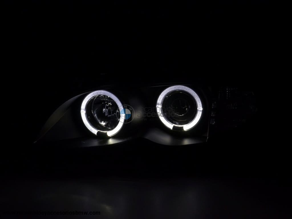 Juego De Faros Delanteros Bmw 3-Series E46 Limo / Touring 02-05 Negro Lights > Headlights