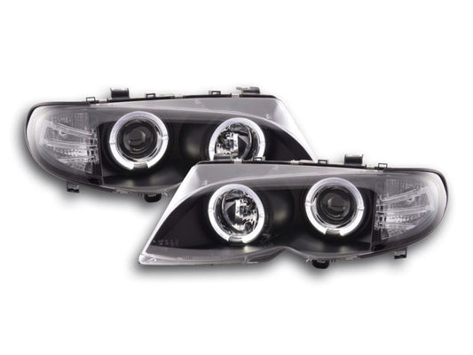 Juego De Faros Delanteros Bmw 3-Series E46 Limo / Touring 02-05 Negro Lights > Headlights