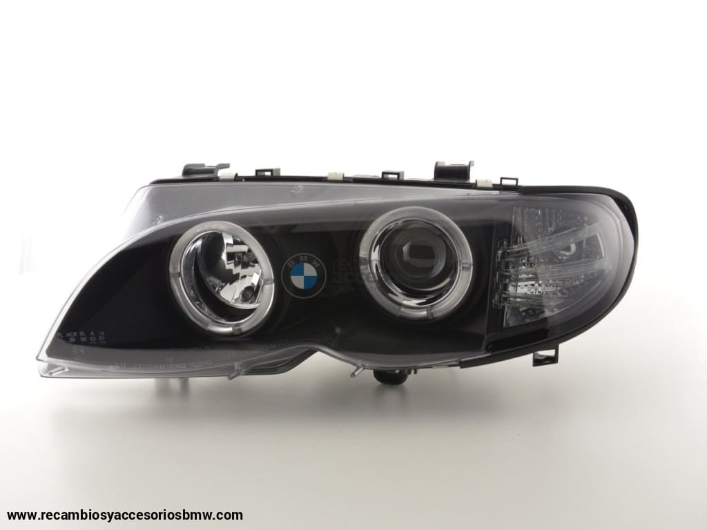 Juego De Faros Delanteros Bmw Serie 3 E46 Limo / Touring 02-05 Negro Para Volante A La Derecha