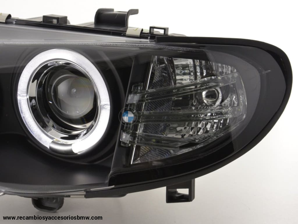 Juego De Faros Delanteros Bmw Serie 3 E46 Limo / Touring 02-05 Negro Para Volante A La Derecha