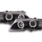 Juego De Faros Delanteros Bmw Serie 3 E46 Limo / Touring 02-05 Negro Para Volante A La Derecha