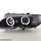 Juego De Faros Delanteros Bmw Serie 3 E46 Limo / Touring 02-05 Negro Para Volante A La Derecha