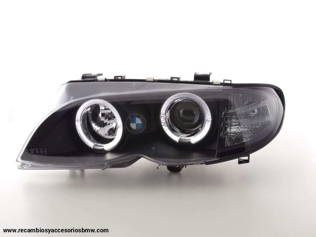 Juego De Faros Delanteros Bmw Serie 3 E46 Limo / Touring 02-05 Negro Para Volante A La Derecha