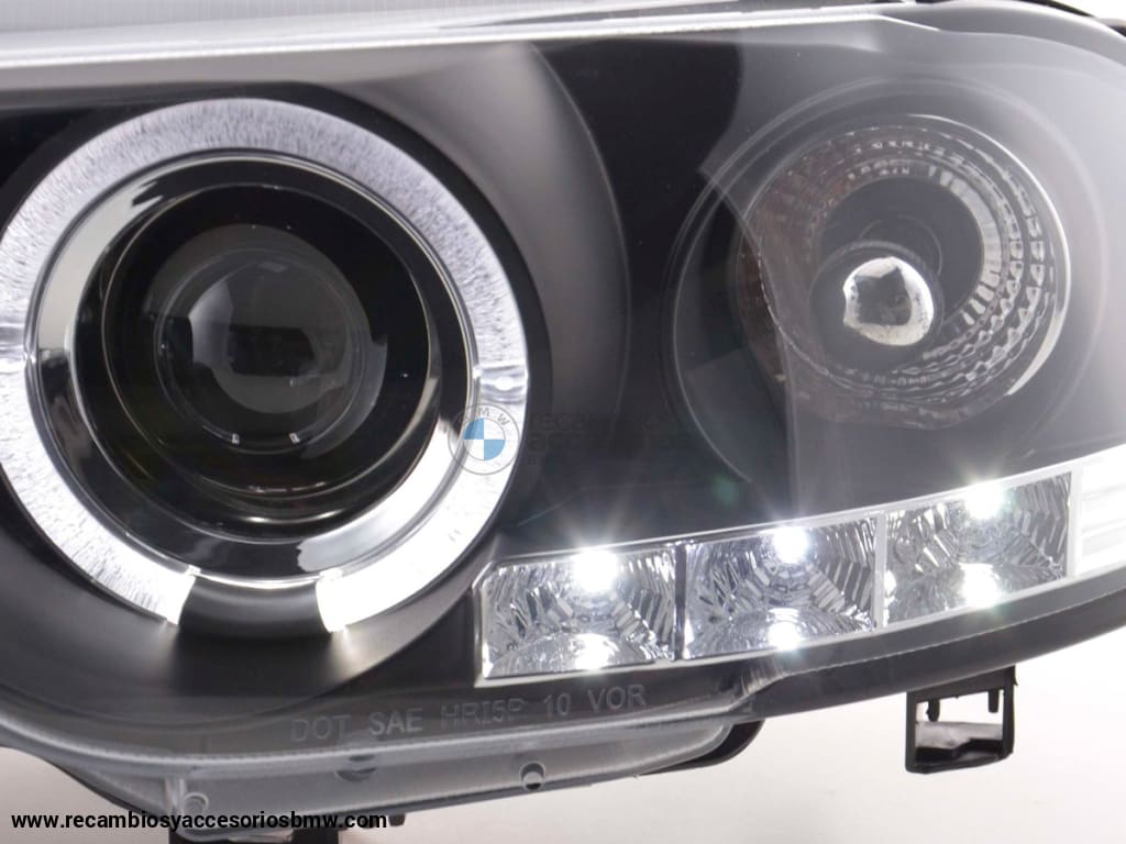 Juego De Faros Delanteros Bmw 3-Series E46 Coupe / Cabrio 98-02 Negro Lights > Headlights