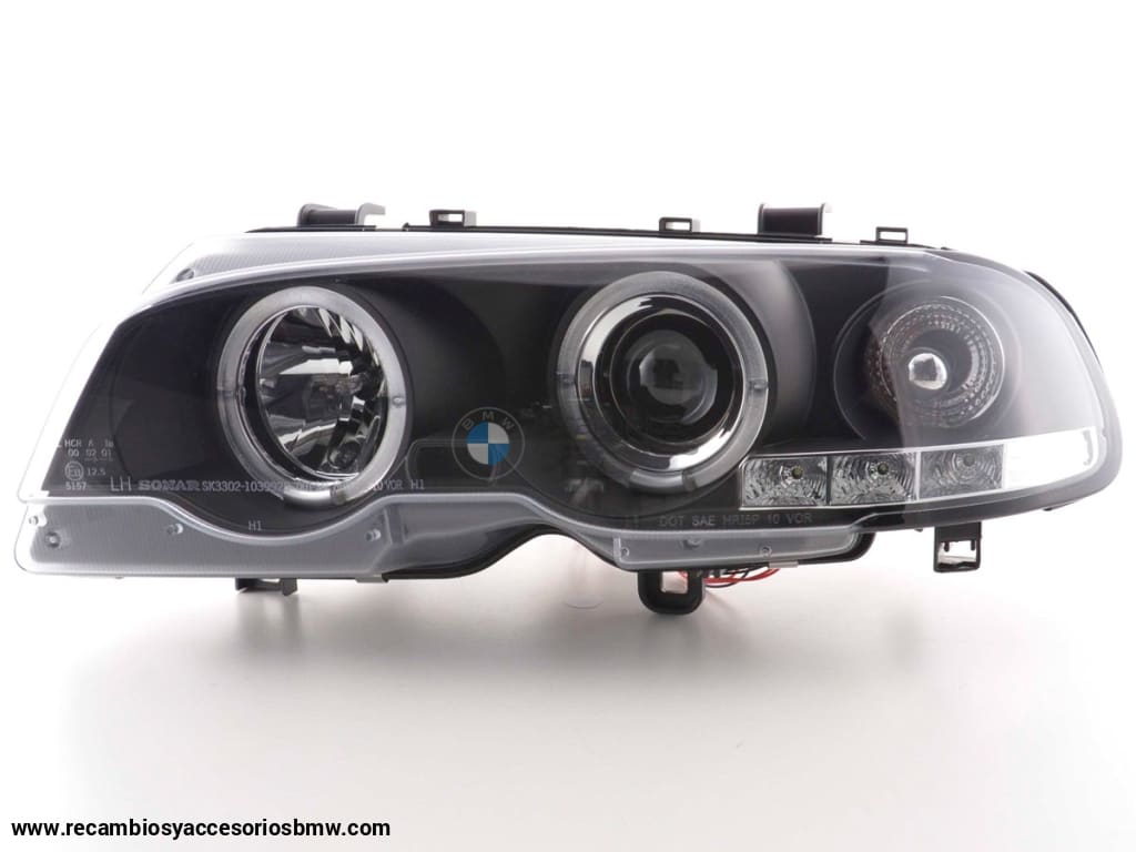 Juego De Faros Delanteros Bmw 3-Series E46 Coupe / Cabrio 98-02 Negro Lights > Headlights