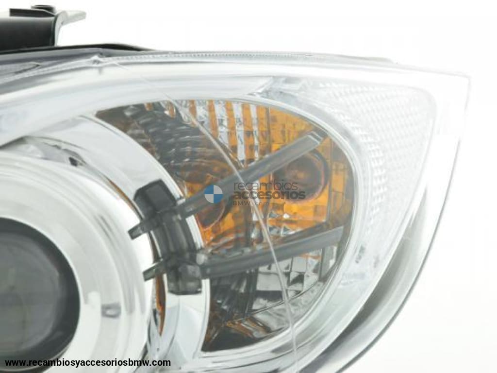 Juego De Faros Delanteros Bmw Serie 3 Tipo E90 / E91 05-08 Cromado Lights > Headlights