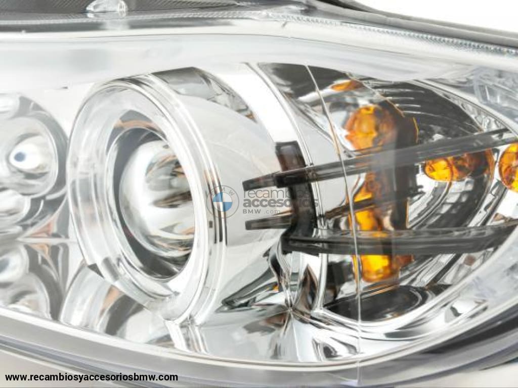 Juego De Faros Delanteros Bmw Serie 3 Tipo E90 / E91 05-08 Cromado Lights > Headlights