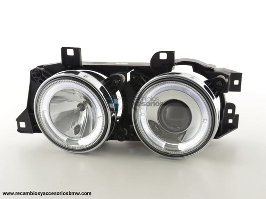 Juego De Faros Delanteros Bmw Serie 5 Tipo E34 88-94 Cromado Lights > Headlights