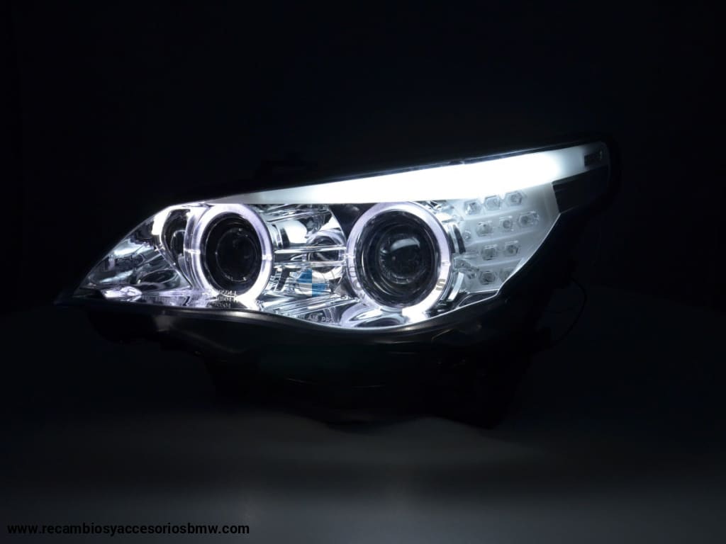 Juego De Faros Bmw Serie 5 E60 / E61 03-07 Cromo Lights > Headlights