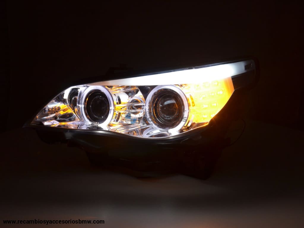 Juego De Faros Bmw Serie 5 E60 / E61 03-07 Cromo Lights > Headlights