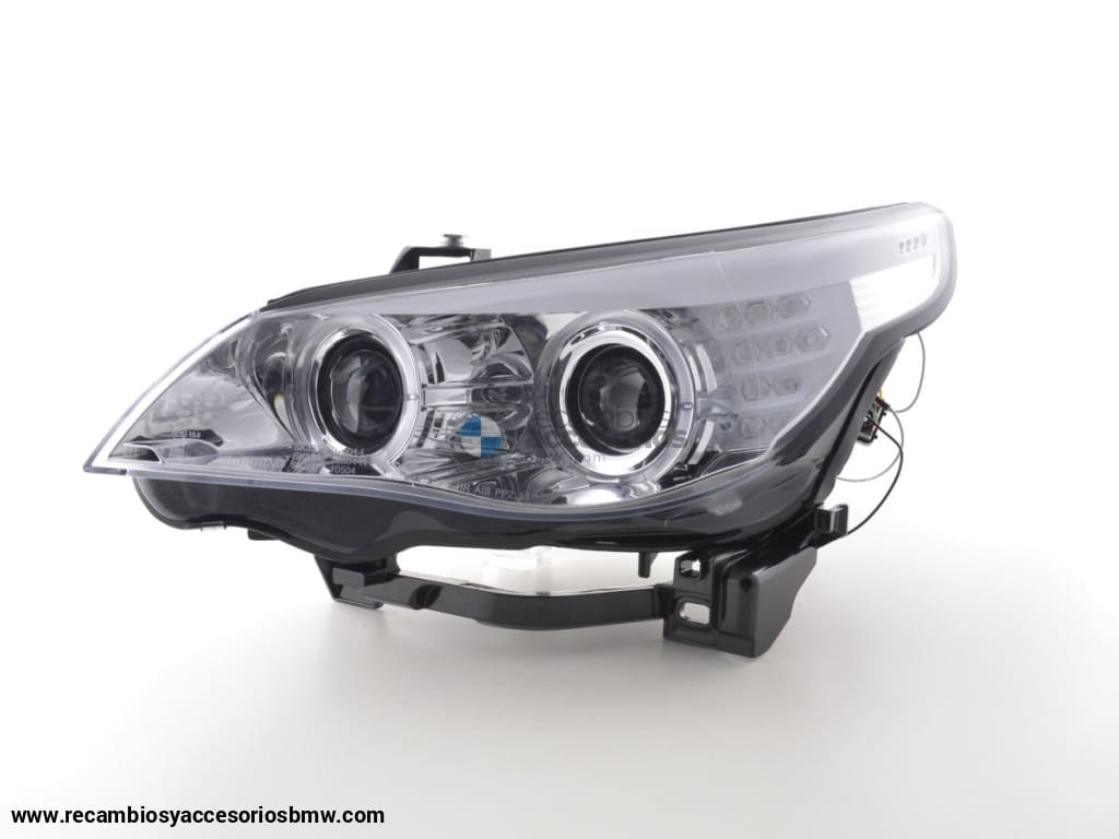 Juego De Faros Bmw Serie 5 E60 / E61 03-07 Cromo Lights > Headlights