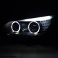 Juego De Faros Delanteros Bmw 5-Series E60 / E61 03-07 Negro Lights > Headlights