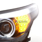 Juego De Faros Delanteros Bmw 5-Series E60 / E61 03-07 Negro Lights > Headlights