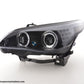 Juego De Faros Delanteros Bmw 5-Series E60 / E61 03-07 Negro Lights > Headlights