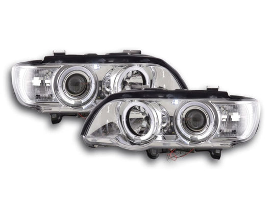 Juego De Faros Bmw X5 E53 98-02 Cromado Lights > Headlights