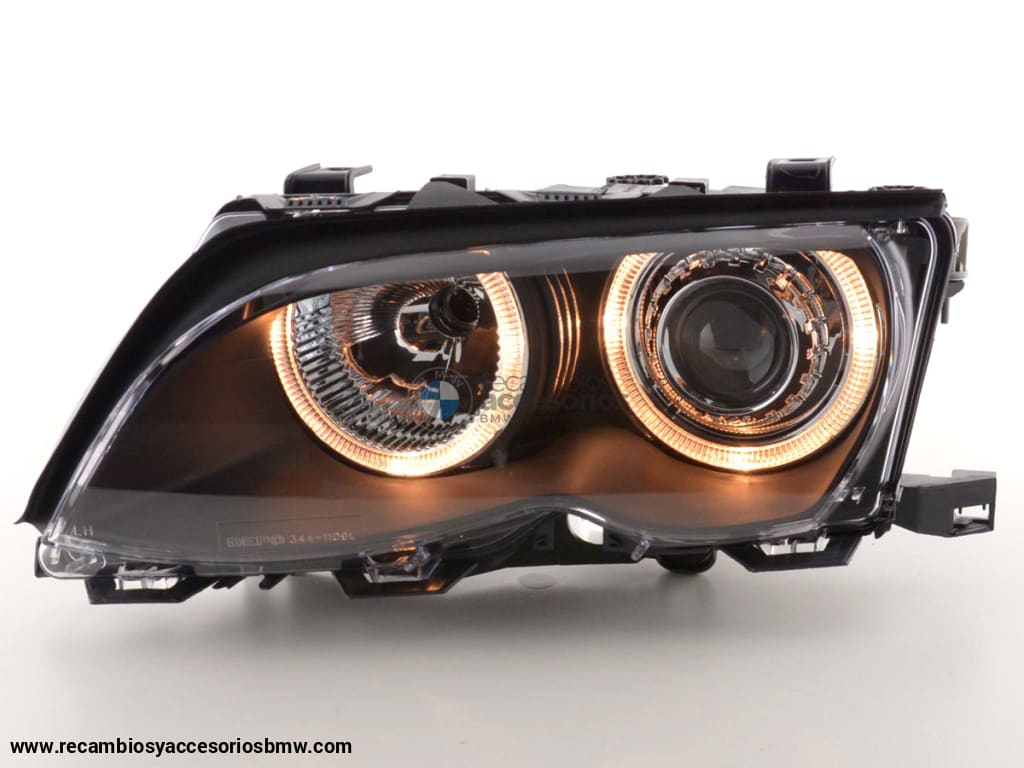 Faro Ojo De Ángel Bmw Serie 3 Sedán Tipo E46 01-03 Negro Lights > Headlights