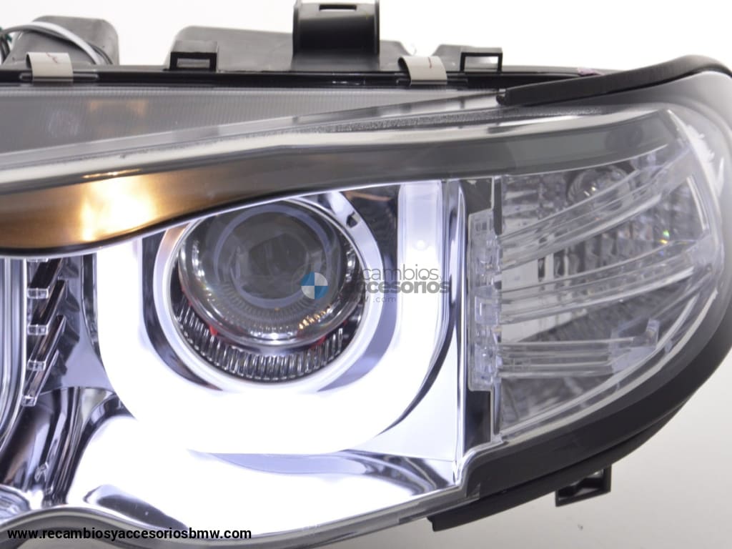 Faros Delanteros Angel Eyes Bmw 3Er E46 Limo / Touring 02-05 Cromado Lights > Headlights