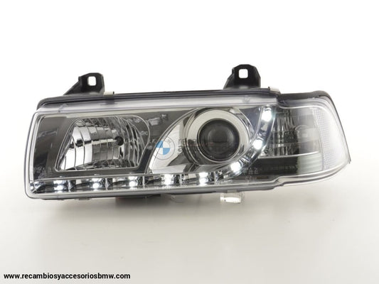 Faros De Luz Diurna Luces Conducción Led Bmw Serie 3 E36 Sedán 92-98 Cromo Lights > Headlights