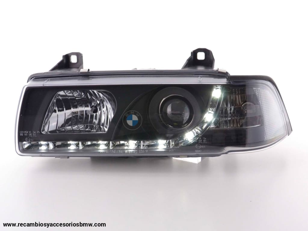 Faros De Luz Diurna Luces Conducción Led Bmw Serie 3 E36 Sedán 92-98 Negro Lights > Headlights