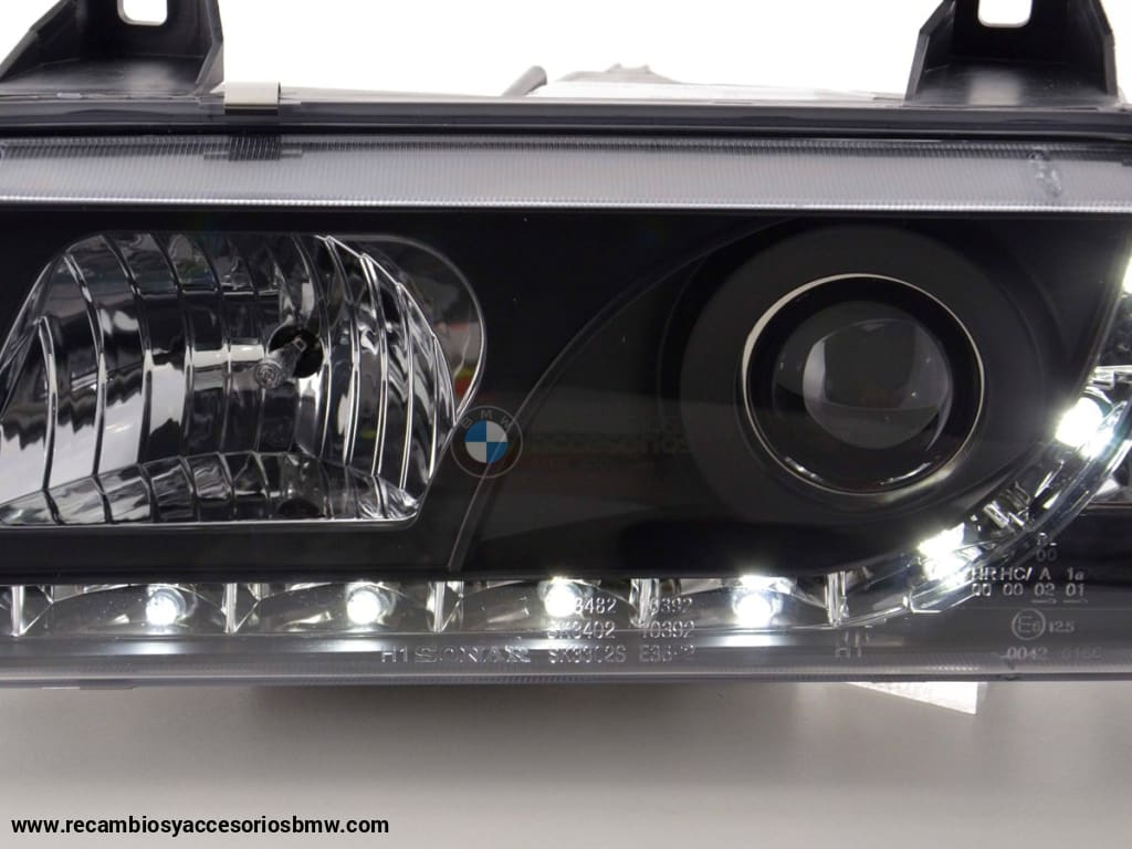 Faros De Luz Diurna Luces Conducción Led Bmw Serie 3 E36 Sedán 92-98 Negro Lights > Headlights