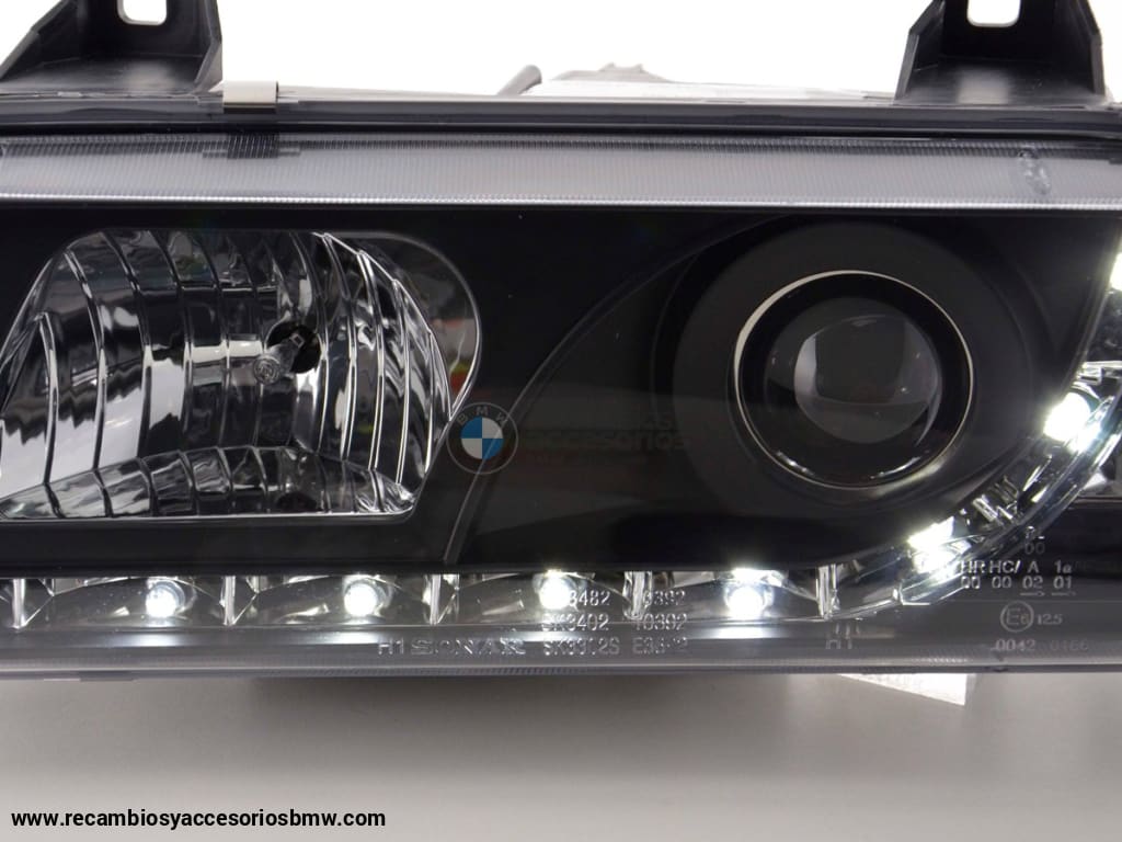 Faro De Luz Diurna Luces Conducción Led Bmw Serie 3 E36 Coupe 92-99 Negro Lights > Headlights