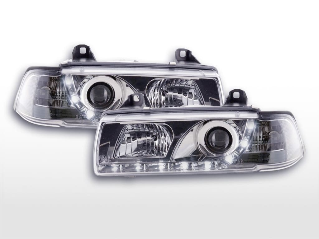 Faros De Luz Diurna Luces Conducción Led Bmw 3Er E36 Coupe Cabrio 92-99 Cromo Lights > Headlights