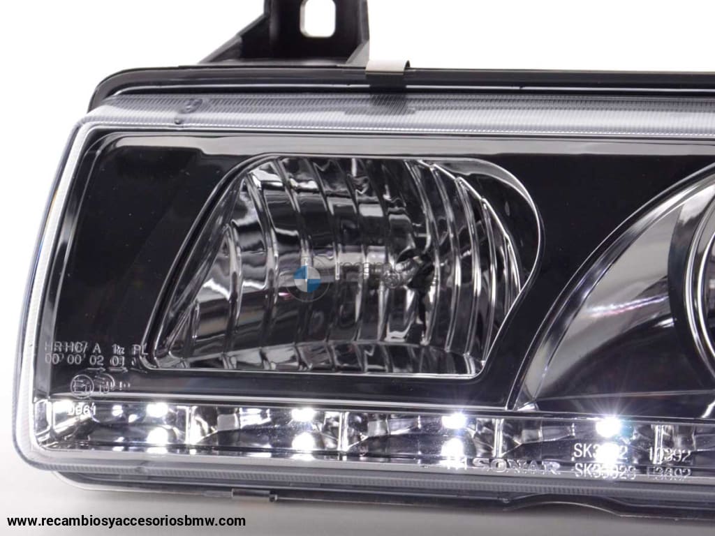 Faro De Luz Diurna Led Drl Look Bmw Serie 3 Coupé Cabrio Tipo E36 92-98 Cromado Lights > Headlights