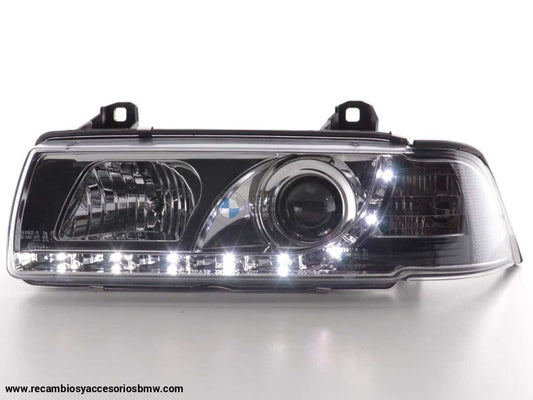 Faro De Luz Diurna Led Drl Look Bmw Serie 3 Coupé Cabrio Tipo E36 92-98 Cromado Lights > Headlights