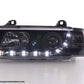 Faros Delanteros Con Luz Diurna Led Drl Look Bmw Serie 3 Coupé Cabrio Tipo E36 92-98 Negro Lights >